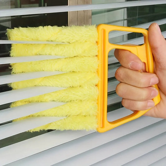2pcs Blinds Cleaning Brush,Handheld Mini Curtain Brush Dust Remover With 7 Removable Microfiber Sleeves,Home Gadgets